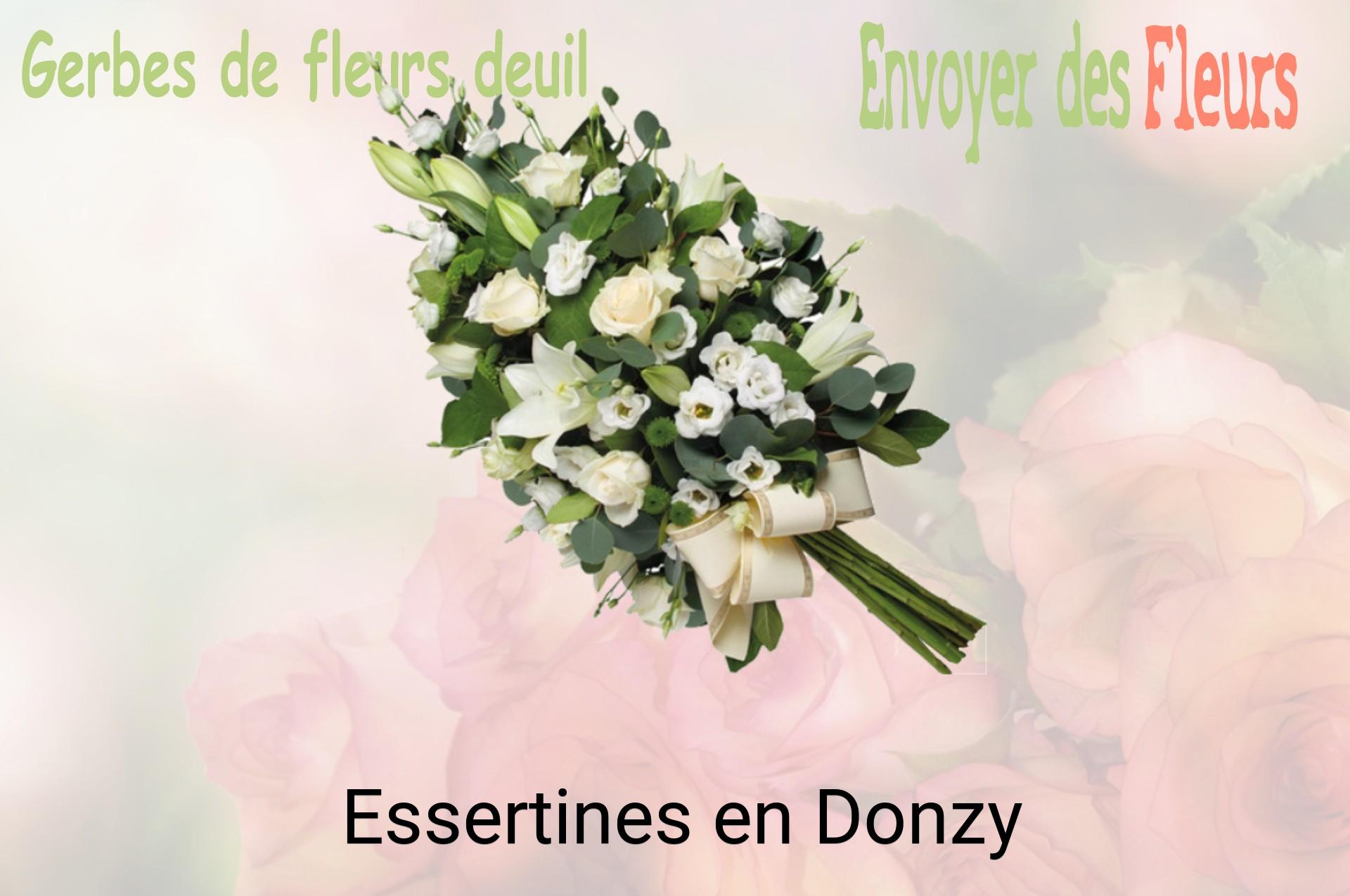 Gerbe de fleurs de deuil livrée à Essertines-en-Donzy